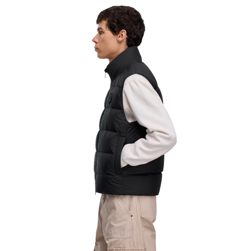 Gilet sans manches CANADA GOOSE Crofton Enduraluxe doudoune nylon noir logo noir