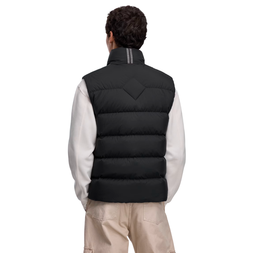 Gilet sans manches CANADA GOOSE Crofton Enduraluxe doudoune nylon noir logo noir