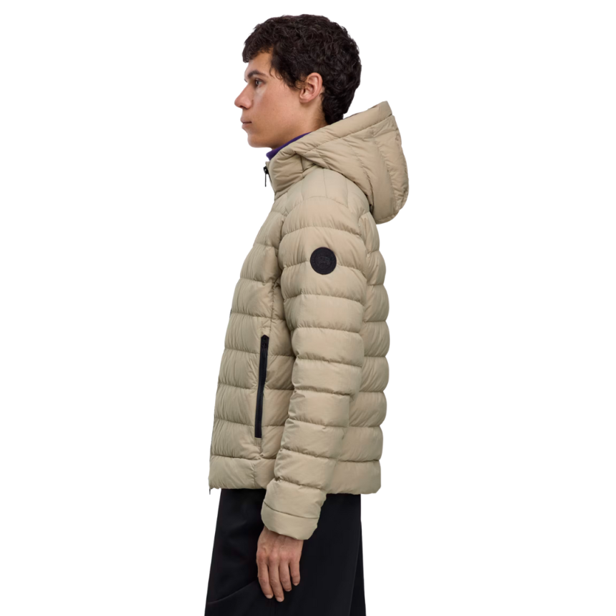 Blouson à capuche CANADA GOOSE Crofton EnduraLuxe nylon recyclé beige Black label