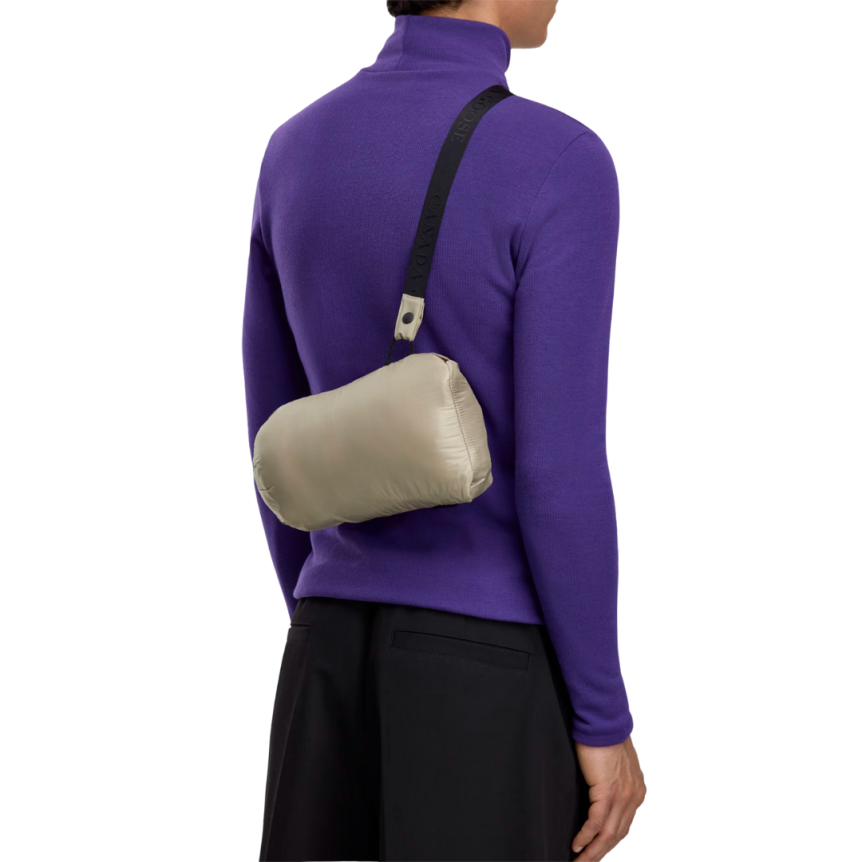 Blouson à capuche CANADA GOOSE Crofton EnduraLuxe nylon recyclé beige Black label