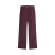 Pantalon droit laine bordeaux ceinture