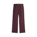 Pantalon droit laine bordeaux ceinture