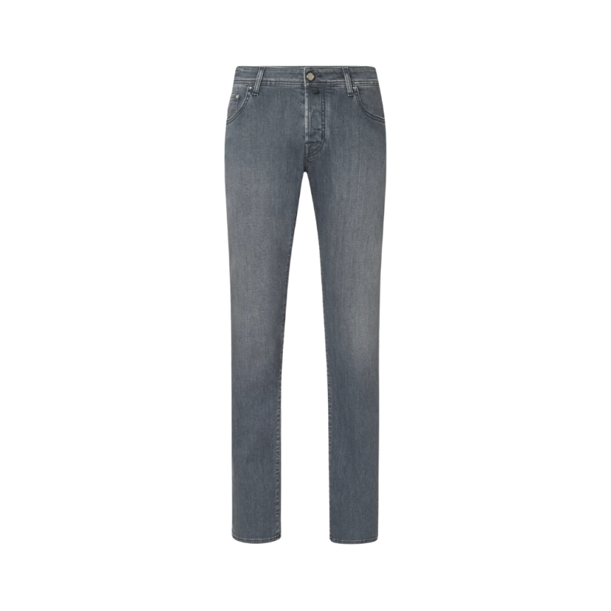 Jean slim 5 poches JACOB COHEN Nick denim super extensible gris foncé