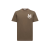 T-shirt col rond jersey coton vert olive logo monogramme