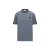 Polo manche courte slim coton gris écusson Compass