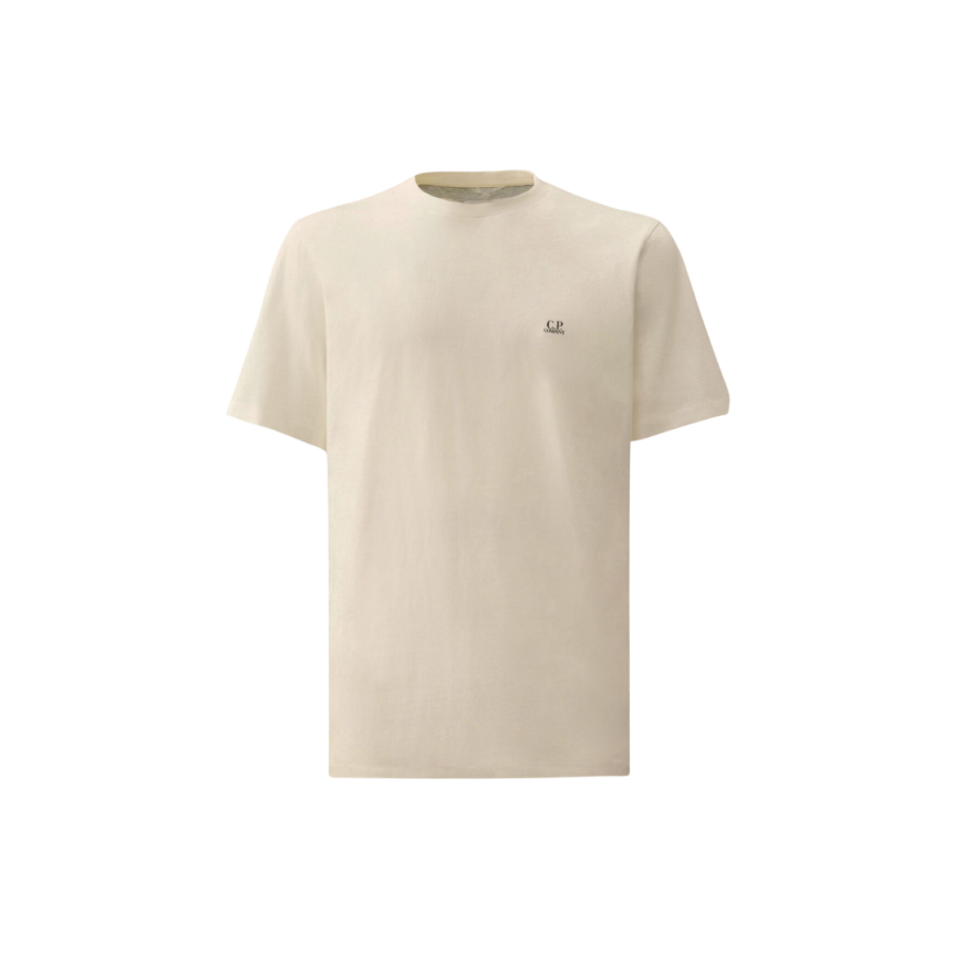 T-shirt col rond CP COMPANY coton blanc capuche goggle dos