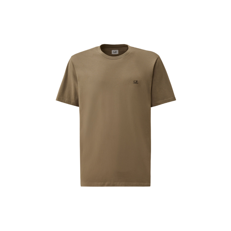T-shirt col rond coton gris...