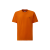 T-shirt col rond coton orange imprimé capuche lunettes dos