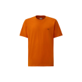 T-shirt col rond coton orange imprimé capuche lunettes dos