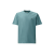 T-shirt col rond coton bleu océan imprimé capuche lunettes dos