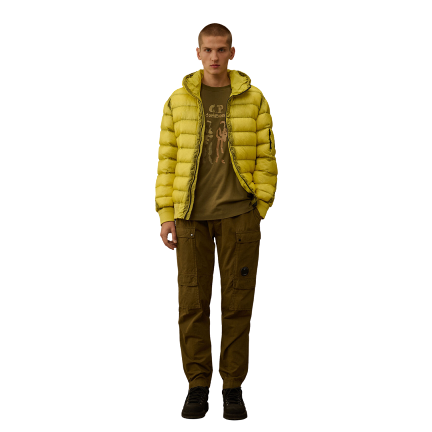 CP COMPANY T-shirt col rond coton kaki 4 marins britanniques