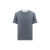 T-shirt ras du cou jersey coton gris éléphant bord écru