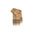 Echarpe cachemire carreaux check beige franges