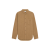 Surchemise large coton velours côtelé camel poche poitrine