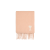 Echarpe oversize laine alpaga mélangé rose cœur blanc