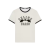 T-shirt manche courte col rond coton blanc motif éléphant noir