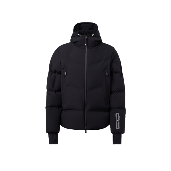 Blouson de ski MONCLER Angren doudoune nylon noir mat capuche Moncler Grenoble