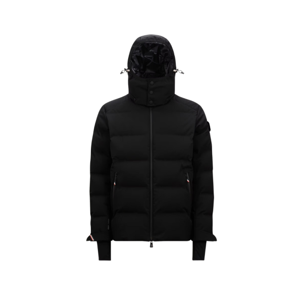 Doudoune de ski à capuche MONCLER Montgetech nylon noir Grenoble