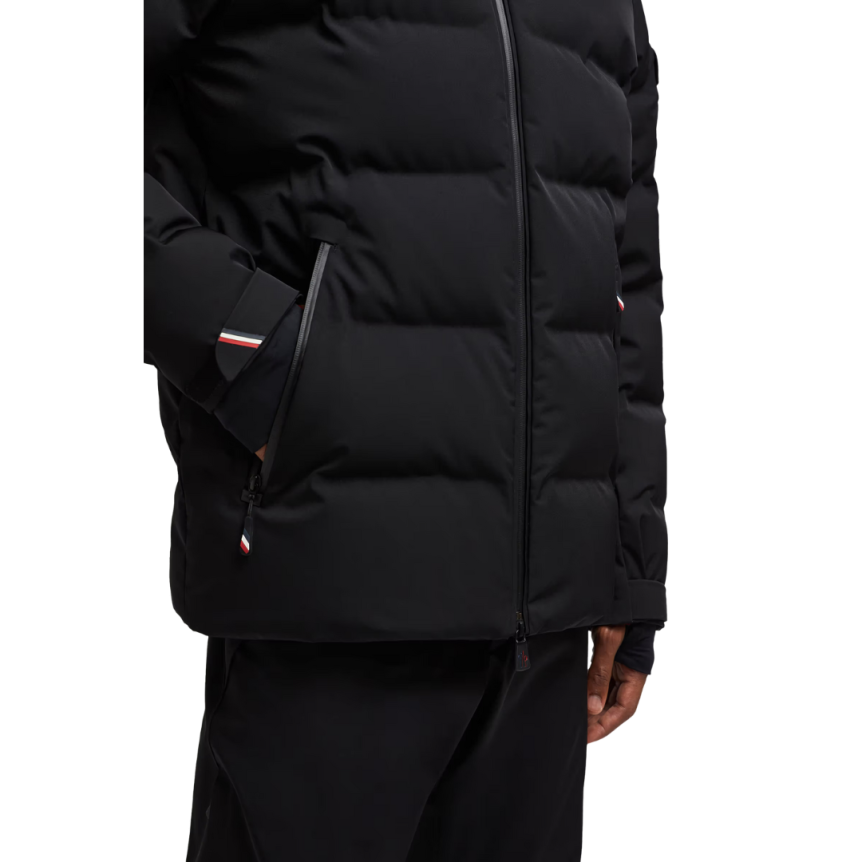 Doudoune de ski à capuche MONCLER Montgetech nylon noir Grenoble