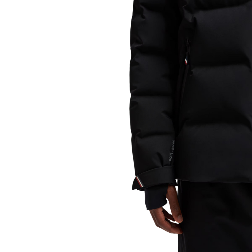 Doudoune de ski à capuche MONCLER Montgetech nylon noir Grenoble