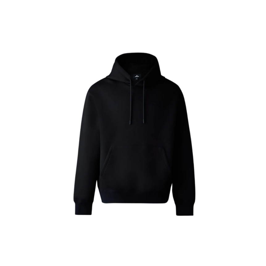 Sweat-shirt à capuche MACKAGE Krystian jersey double face noir