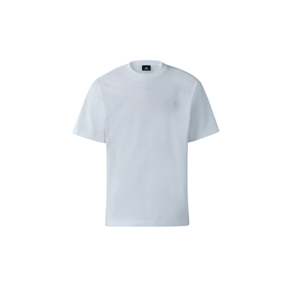 T-shirt col rond MACKAGE Tee-R coton bio blanc logo gomme