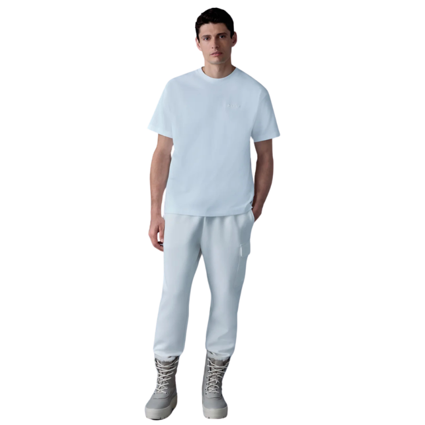 T-shirt col rond MACKAGE Tee-R coton bio blanc logo gomme