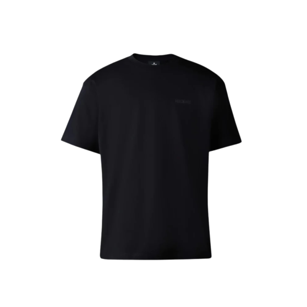 T-shirt col rond MACKAGE Tee-R coton bio noir logo gomme