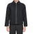 PHOTO Veste zippée col chemise laine feutre noir broderie logo Triomphe noir