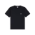 T-shirt loose jersey coton noir broderie logo Triomphe blanc