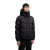 Doudoune courte à capuche Madeira nylon noir mat logo embossé
