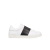 Basket Sneaker Open cuir veau blanc bande noire