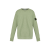 Sweat-shirt ras-du-cou jersey épais coton gratté vanisé vert sauge
