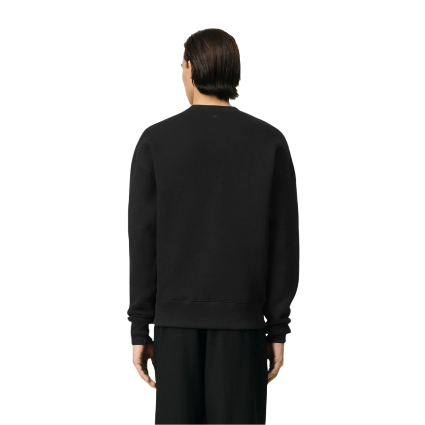 Sweatshirt Ami de Coeur molleton gratté coton polyester noir logo embossé