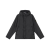 Blouson léger à capuche Crinkle Reps nylon recylé noir poche poitrine