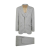 Costume lin laine soie gris clair rayures tennis