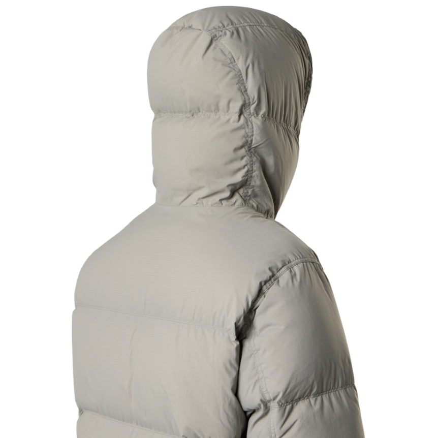 Doudoune à capuche STONE ISLAND nylon ripstop CORDURA® gris perle mat