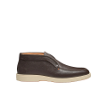 Desert Boots cuir foulonné marron foncé