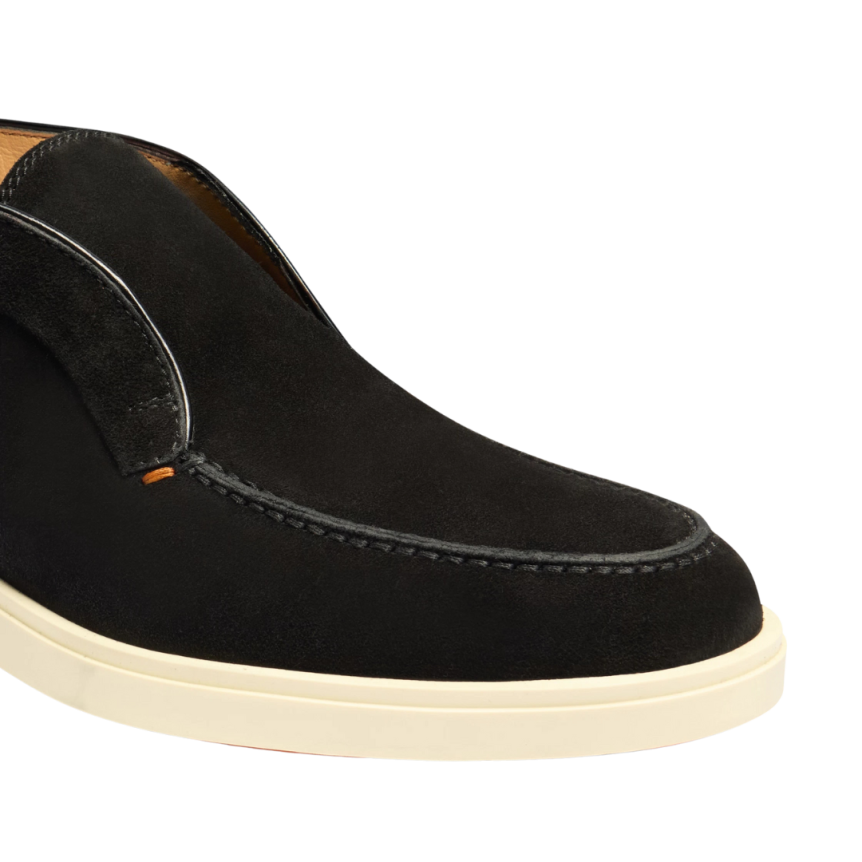 Bottine SANTONI Desert boots cuir daim noir