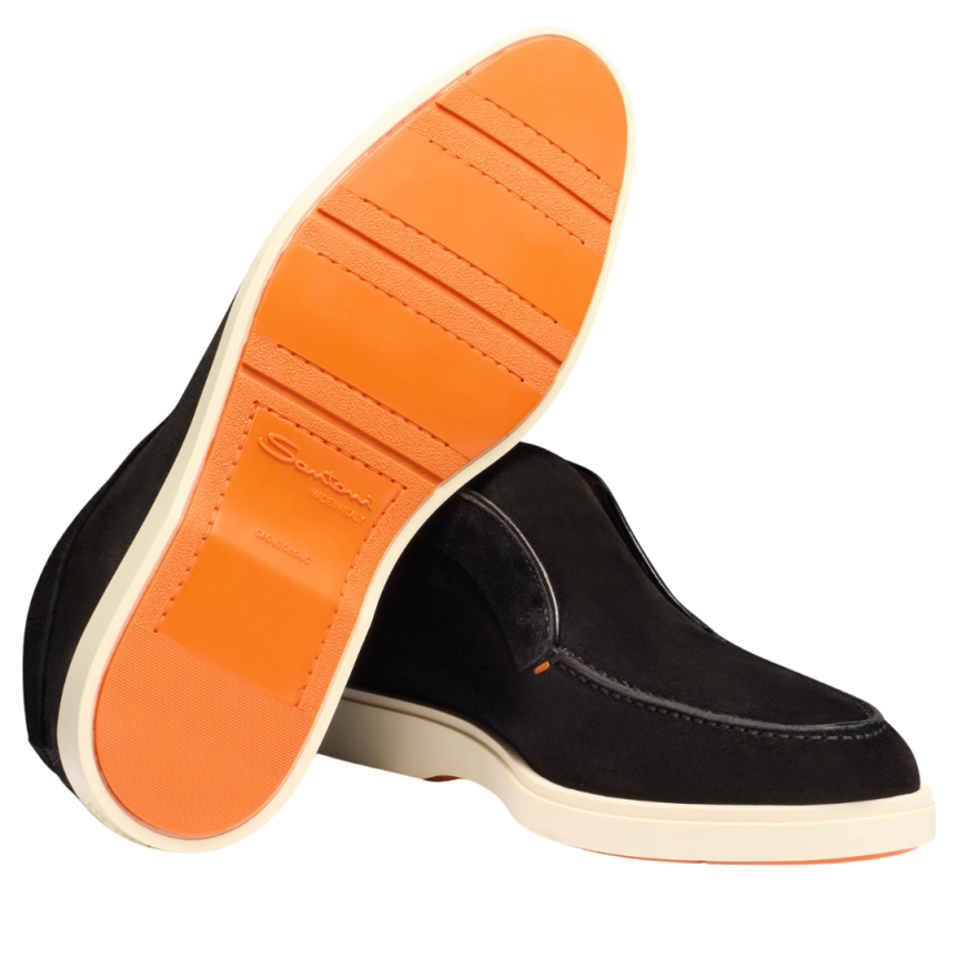 Bottine SANTONI Desert boots cuir daim noir