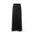 Jupe longue mousseline soie noire transparente Défilé