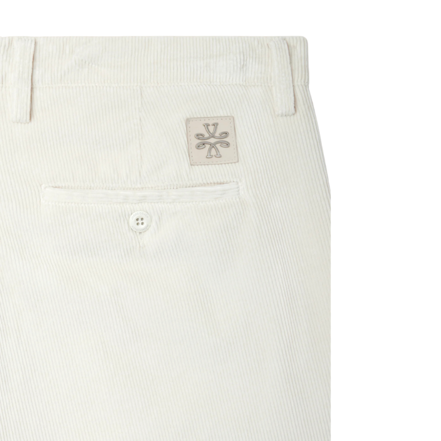 Pantalon JACOB COHEN Bobby chino slim coton modal velours écru