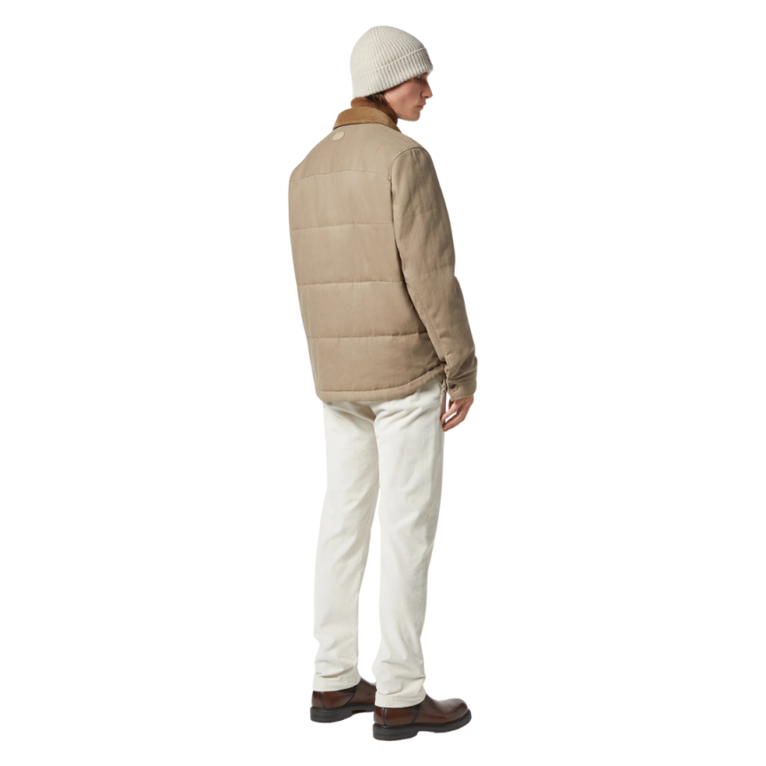 Pantalon JACOB COHEN Bobby chino slim coton modal velours écru