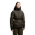 Doudoune de ski Salastrains à capuche fourrure nylon mat kaki ceinture Moncler Grenoble