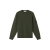 Pull col rond coton mélangé côtelé chevrons kaki