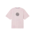 T-shirt col rond manche courte coton rose pale imprimé Megacity Sky