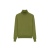 Pull col roulé maille fine tricoté laine cachemire soie vert olive