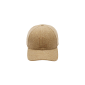 Casquette laine feutre beige logo L embossé