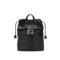 Sac à dos Fendi Flux nylon FF noir cuir cuir veau noir