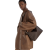 Sac porté épaule Lui Grand Modèle cuir veau grainé marron